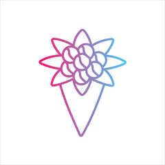 flower icon vector
