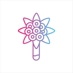 flower icon vector
