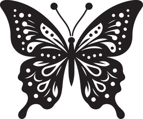 Butterfly silhouette illustration vector
