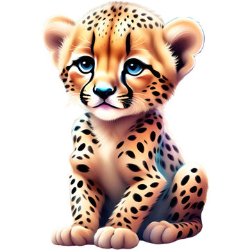 Cute Baby Cheetah