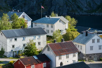 Fototapete Nordeuropa Nusfjord, Flakstadoya, Lofoten, Nordland, Norwegen