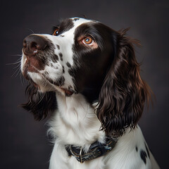 Professional Headshot Portrait of an English Springer Spaniel