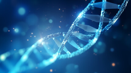 DNA biotechnology science medicine genetic concept. DNA gene background science helix cell genetic medical biotechnology biology bio - obrazy, fototapety, plakaty