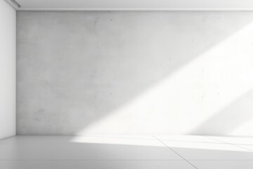 Simple white room interior, versatile for various design projects