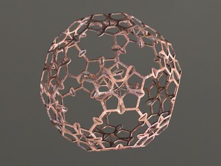 Wireframe Shape Sierpinski Buckyball 3D print model