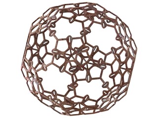 Wireframe Shape Sierpinski Buckyball 3D print model