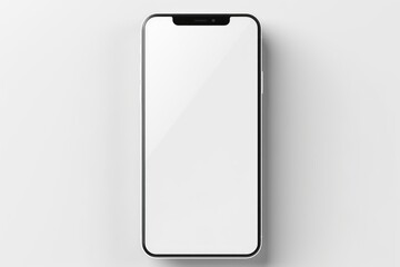 A modern Phone with a blank screen, suitable for various technology concepts