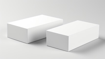 Two white boxes placed together, versatile image for various concepts