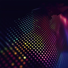 Colorful motion elements with neon led illumination. Abstract futuristic background.