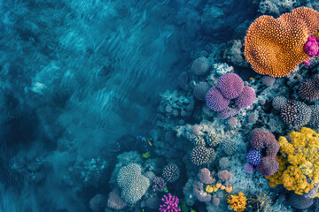 Aerial  of the Great Barrier Reef Australia