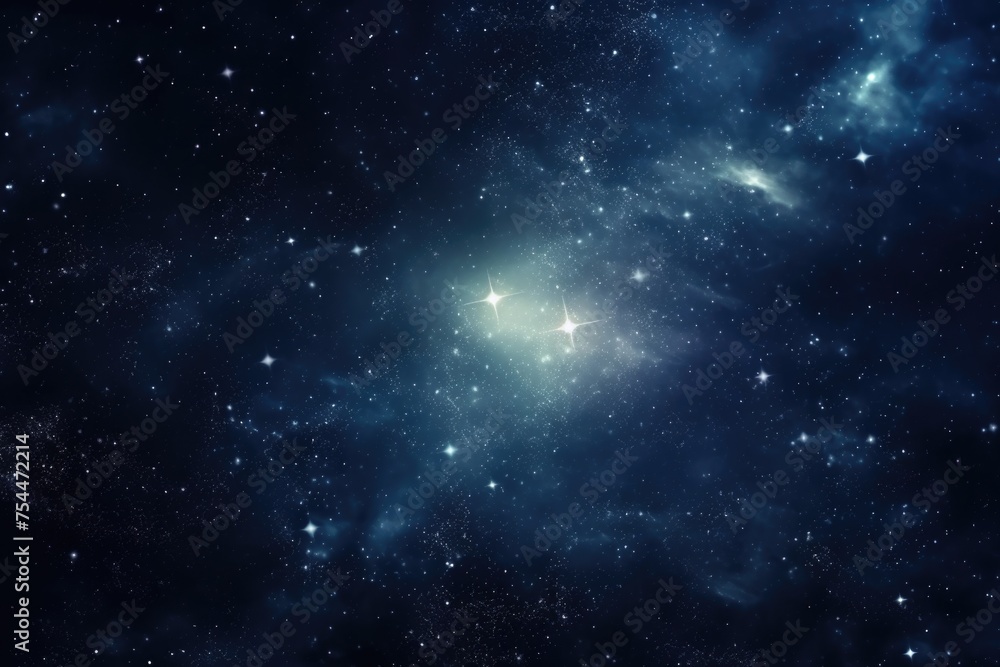 Poster a stunning view of a galaxy with stars. perfect for space enthusiasts
