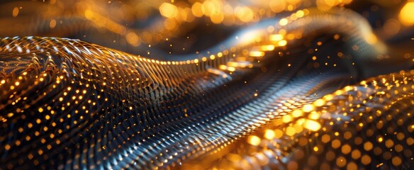 Zoomed-in texture of a superconducting wire, focusing on its zero resistance property for advanced technologies