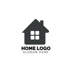 Minimalist house logo with a simple design