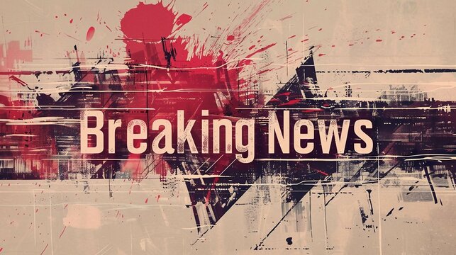Breaking news banner .