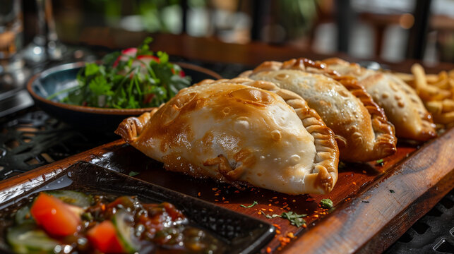 chicken on the grill empanada