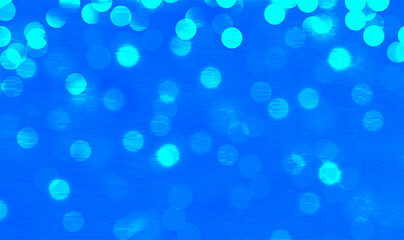 Blue bokeh background for banner, poster, ad, celebrations, and various design works