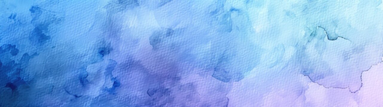 Super Ultrawide Abstract Purple And Blue Watercolor Pattern Textured Background