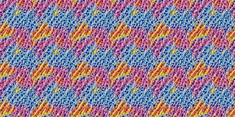 Multicolored Pattern of Wavy Lines