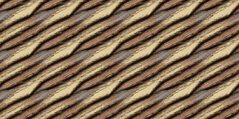 Close Up of Brown and Beige Pattern