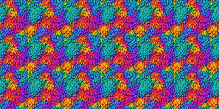 Vibrant Colorful Pattern in Computer Generated Image