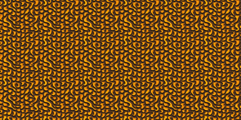 Orange and Brown Background With Wavy Lines