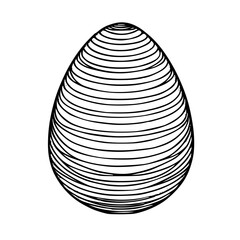 Easter egg for coloring