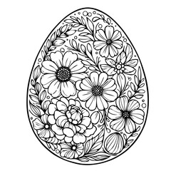 Easter egg for coloring