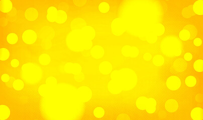 Yellow bokeh background for banner, poster, ad, celebrations, and various design works