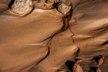 Swirls Of Smooth Mud in Coalpits Wash