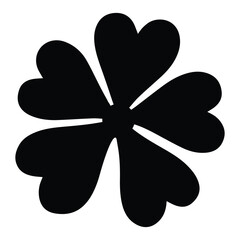 Vibrant shamrock silhouette for St Patricks Day 