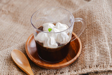 カップに入ったコーヒーゼリー