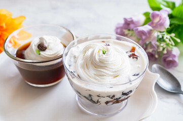 クラッシュコーヒーゼリーミルク