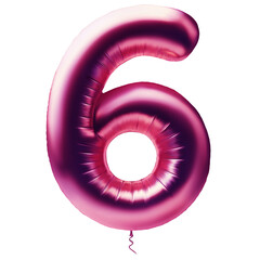 Pink balloon number six