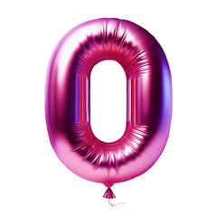Pink balloon number zero