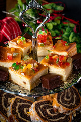 Various sweet cakes.