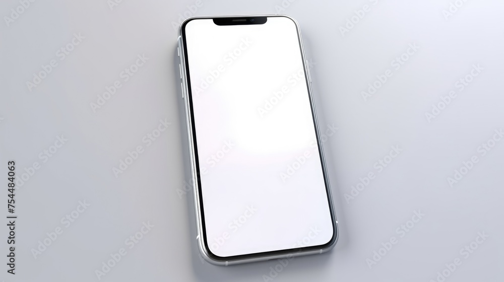 Poster close up of a cell phone on a table, suitable for technology concepts