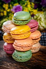 Several macaroons.