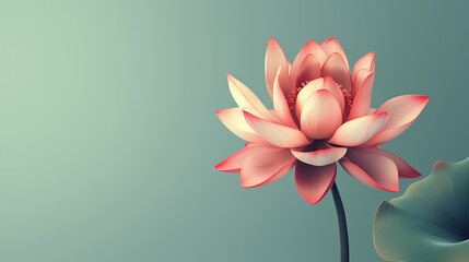 Single flower against a soft plain background.