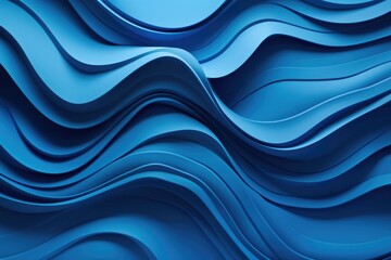 Fototapeta premium Close up of a blue wavy background, suitable for various design projects