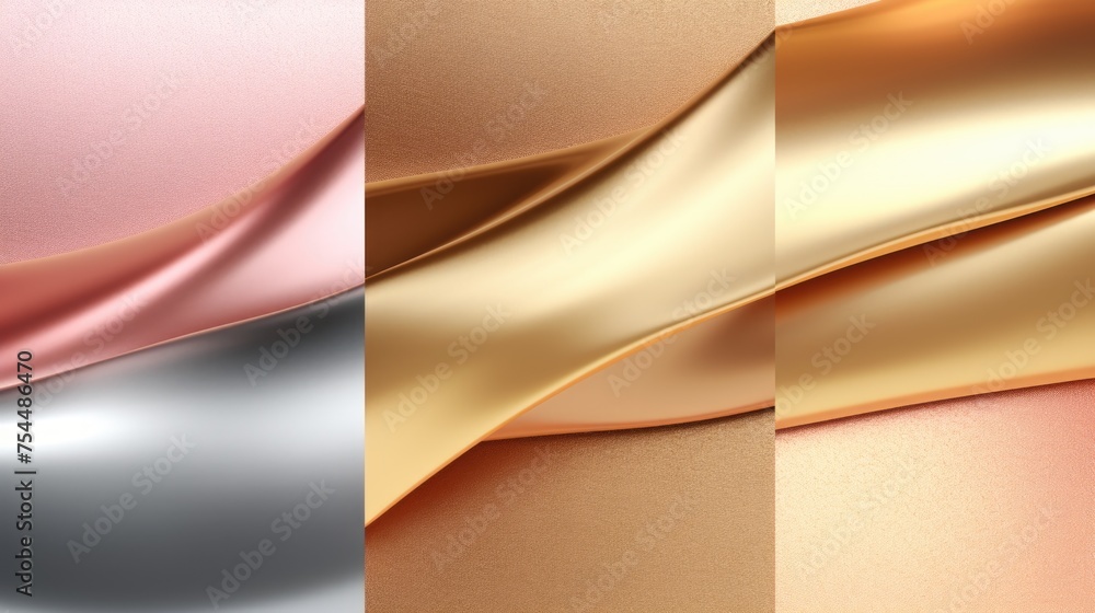 Aufkleber four different colored backgrounds for various design projects