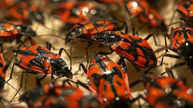Unveiling the Silent Threat: Close-Up Shots of Triatomine Bugs