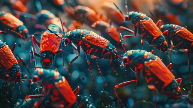 The Danger Lurking: Close-Up Views of Triatomine Bugs, Carriers of Infection