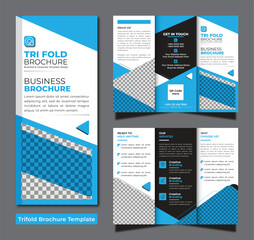 Creative corporate modern business trifold brochure template