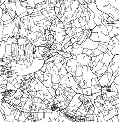 Silhouette map of Orlova Czech Republic