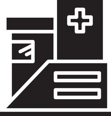 Hospital Glyph Icon