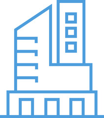 Building Line Icon