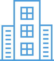 Building Line Icon