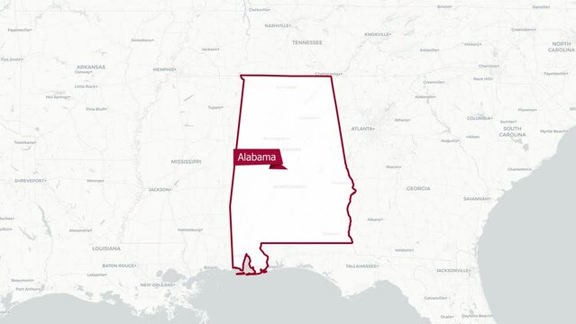 Animated Map of Alabama
