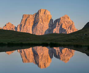 Monte Pelmo, Lago delle Baste, Venetien, Italien
