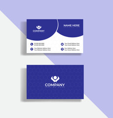 Visiting card for business. Flat design vector abstract creative